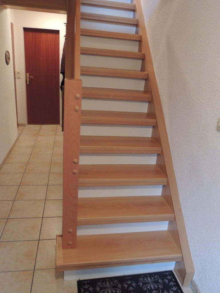 Renowacja schodów z bukiem Lamina - po zakończeniu